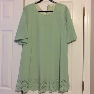 Mint green dress